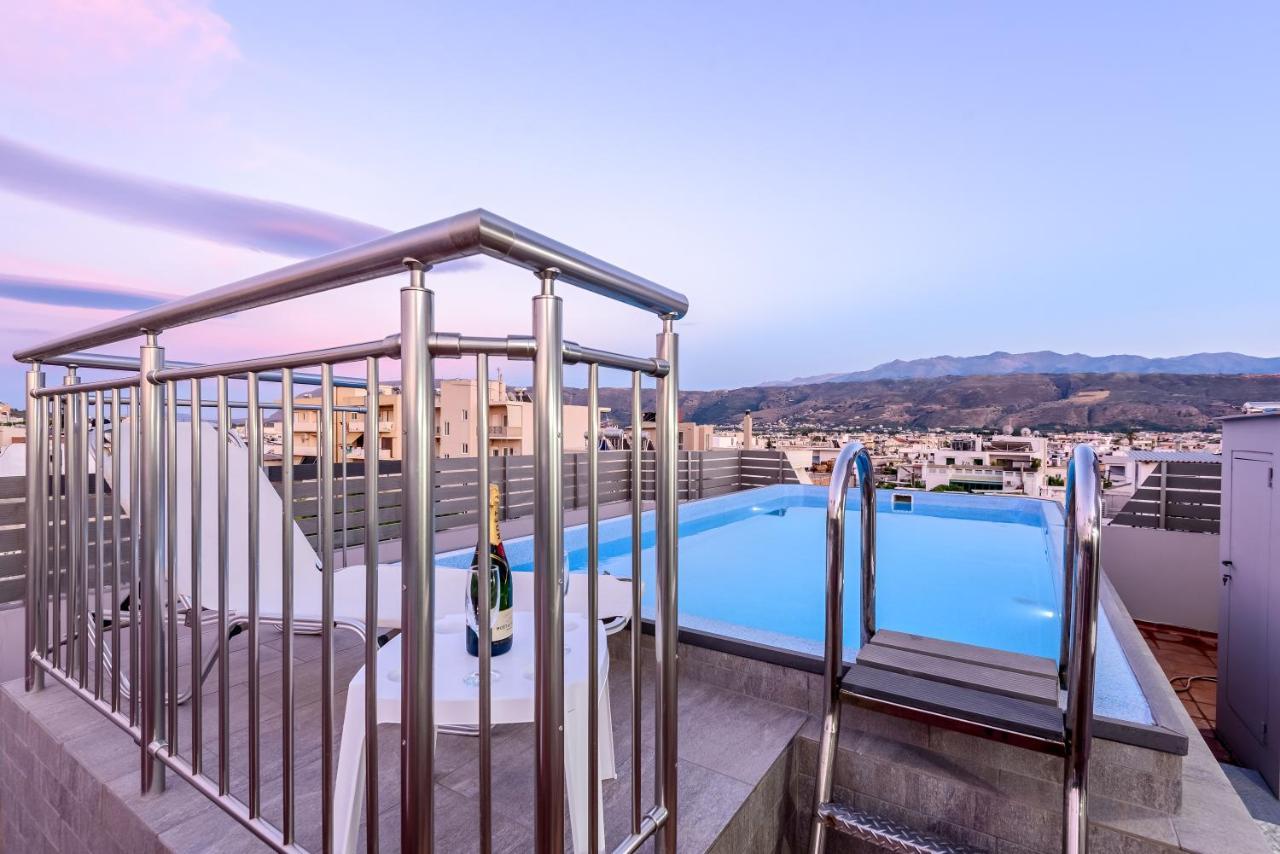Luxury Villa In City Center With Rooftop Swimming Pool Ханья Экстерьер фото