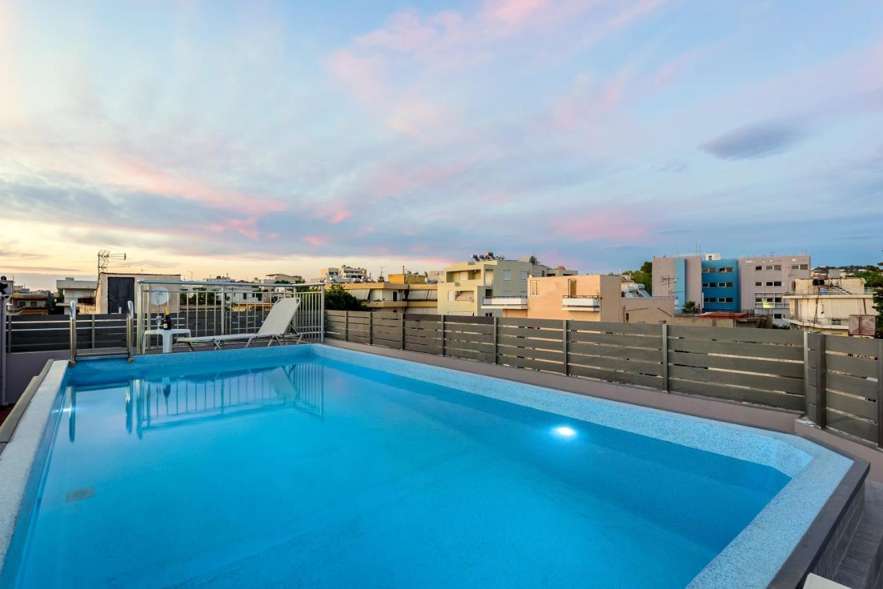 Luxury Villa In City Center With Rooftop Swimming Pool Ханья Экстерьер фото