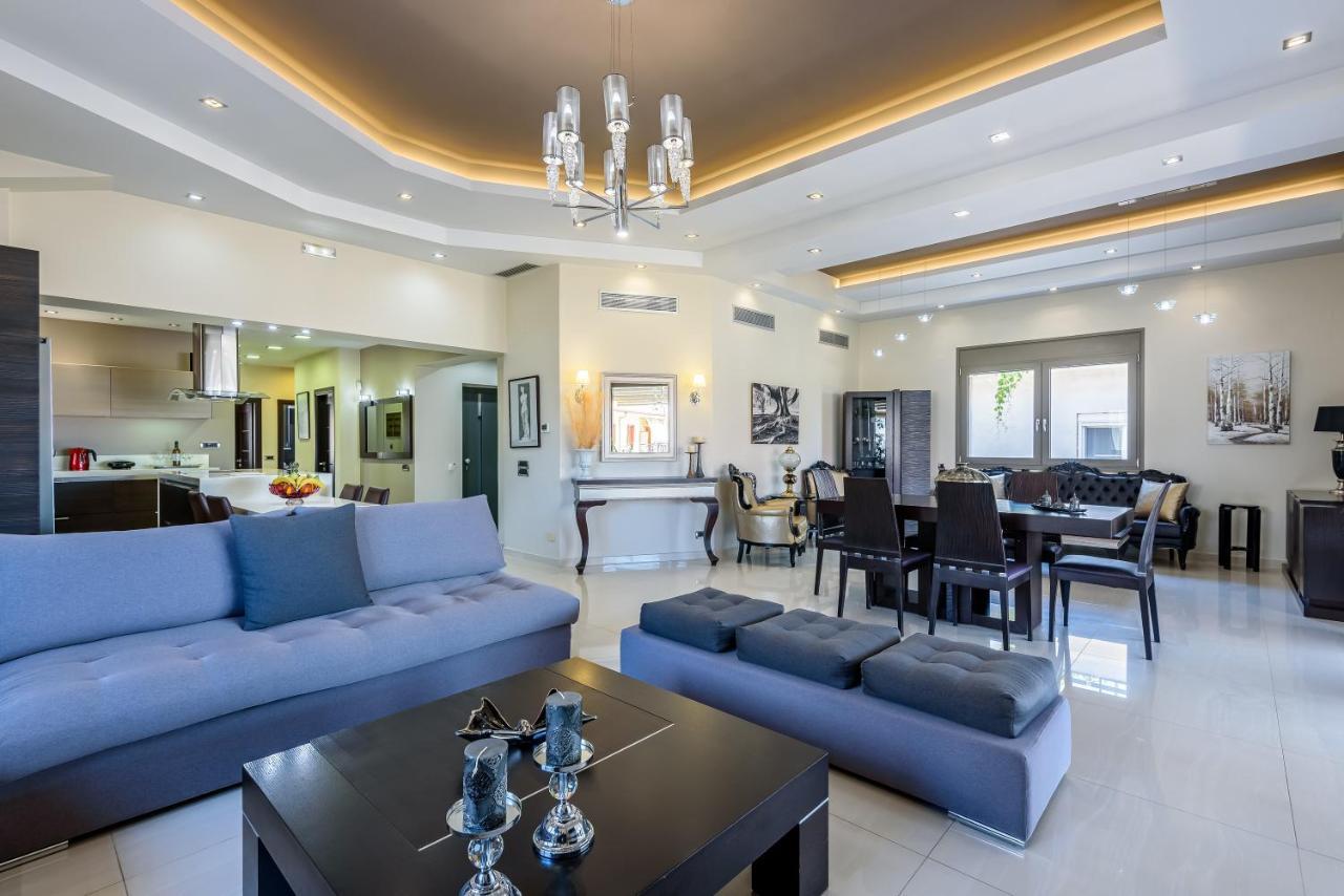 Luxury Villa In City Center With Rooftop Swimming Pool Ханья Экстерьер фото